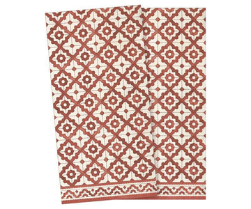 Napkins - Napkin mosaic red small - Maileg